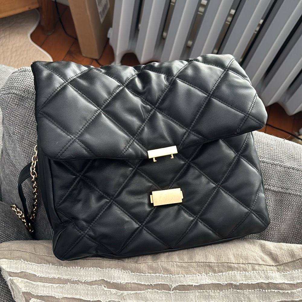H and m quilted bag